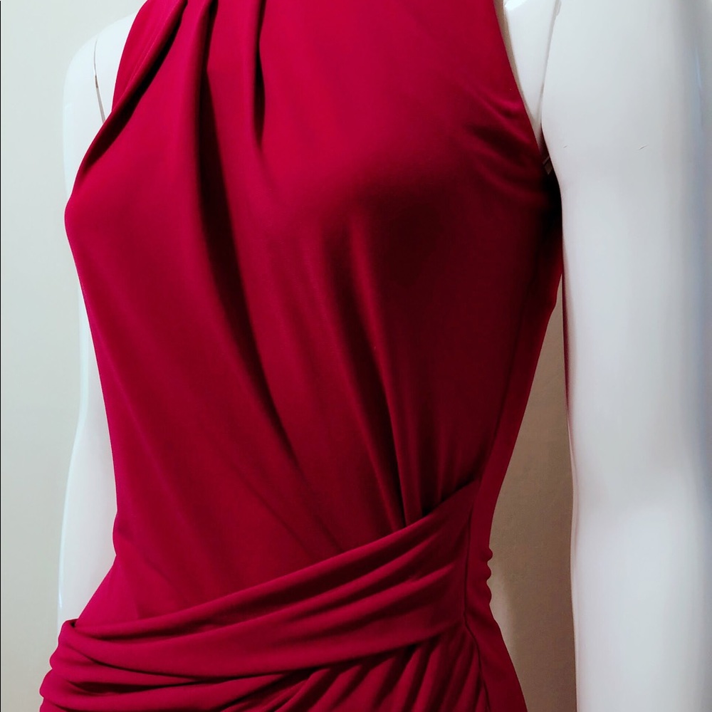Michael Kors Dark Magenta Draped Dress